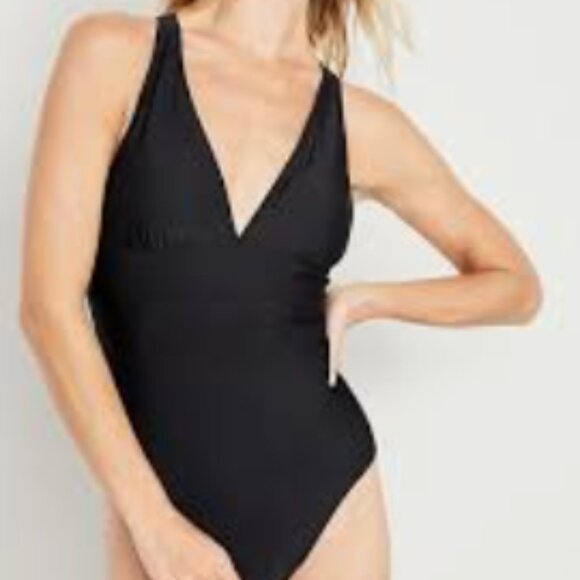 Old Navy Black One-Piece Swimsuit Medium - Picture 1 of 8
